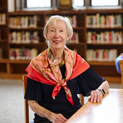 woman wearing a scarf