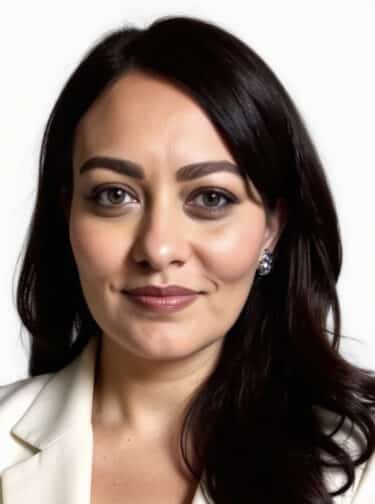 woman with long dark hair